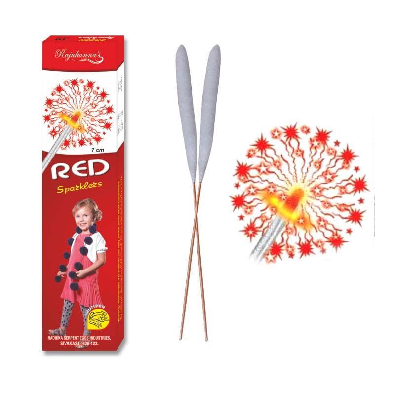 7 CM RED SPARKLERS(10 BOX)